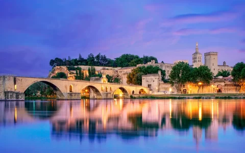 法国魅力古城圣贝内泽桥风景无法言说的美丽壁纸