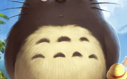 日本动画电影善良温和的龙猫高清手机壁纸