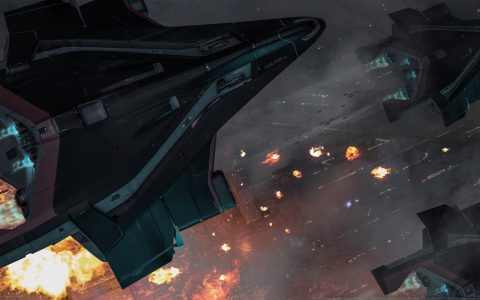 3D太空模拟战争网游星际公民太空飞船战斗壁纸