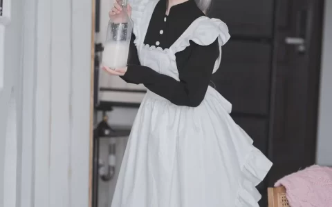 网络美女rioko凉凉子 – 贴心的女仆厨娘主题性感写真【3】