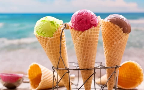 美味可口冰淇淋雪糕圆球分量十足高清图片壁纸【6】