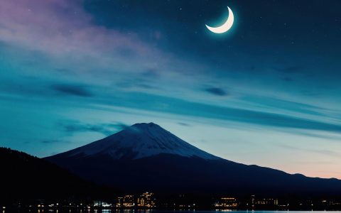 富士山夜景壁纸